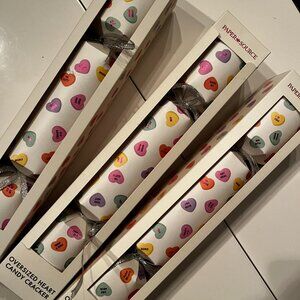 Valentine Conversation Heart‎ Crackers Set of 3 by Paper Source (New)